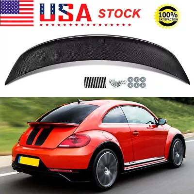 For 2012-19 Volkswagen VW Beetle Factory Style Trunk Spoiler Lip ABS Carbon Look • $74.25