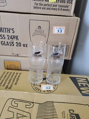 2 X Carling Half Pint Glasses New Shape • £5.99