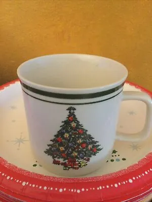 Vintage Christmas Tree 8oz Stoneware  Replacment Cups/ Mugs • $18.94