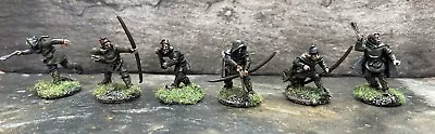 28mm Barons Wars Footsore Miniatures Painted Peasants Outlaws Bowmen Slingers • £15