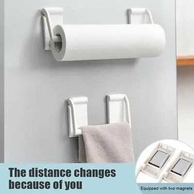 Magnetic Kitchen Roll Holder Paper Toilet Towel Shelf Hanger StorageRack O4Z5 • £6.34