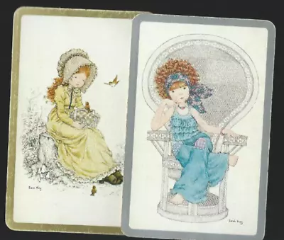Vintage Swap  Playing Card    Children X 2  Sarah Kay • $1.70