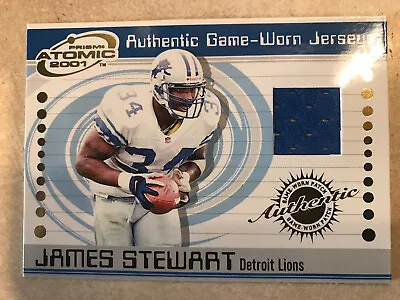 2001 Pacific Prism Atomic Jerseys #27 James Stewart Detroit Lions • $1.99