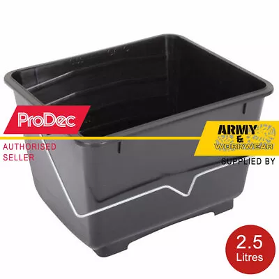 £5.99 • Buy 2.5 Litre Mini Black Plastic Scuttle Paint Kettle With Handles Painting Trade 