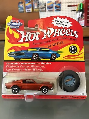 Hot Wheels Vintage Collection Series II Custom Mustang 1993 Orange • $2.34