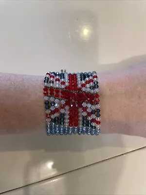 Union Jack Vintage Unique  Cuff Bracelet Women • £9.99