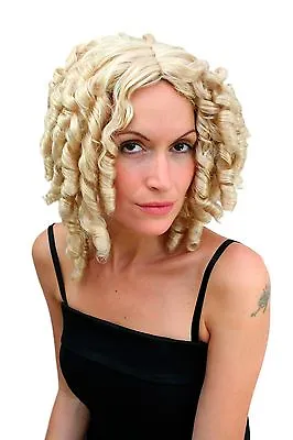 Wig Ladies Baroque Gothic Lolita Cosplay Corkscrew Curls Blonde • £9.47