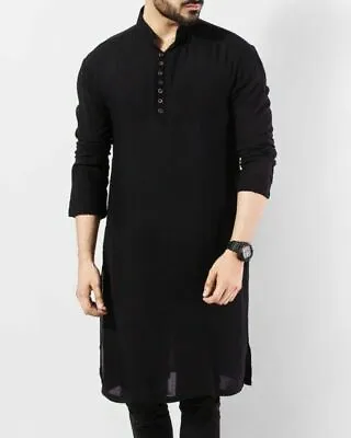 £20.39 • Buy Indian Wear Traditional Fashion Shirt Men's Short Kurta 100%Cotton Clothing 