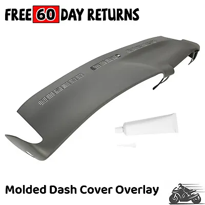 Molded Dash Cover Overlay Painted ABS For Silverado Sierra 1999-2006 Dark Grey • $109.99