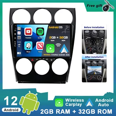 For Mazda 6 GG1 2002-2008 Android 12 GPS Car Radio Stereo Head Unit CarPlay 32GB • $139.99