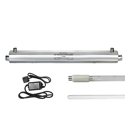 UV - Commercial Ultra Violet Ray Sterilizer 55w 12GPM W/ Extra Bulbs & Quartz • $259.95