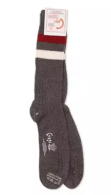 Corgi 'Heritage Stripe' Men's Knit Cotton Socks Size Large Grey ESF17306 • $27.20