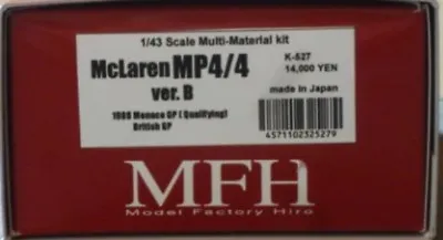 Model Factory Hiro 1/43 McLaren MP4/4 Ver.B 1988 Full Detail Kit K-527 Japan • $210.99