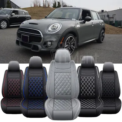 For Mini Cooper 2002-23 Car Seat Cover Deluxe Leather Full Set Cushion Protector • $99.32