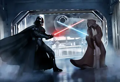 Star Wars A New Hope Darth Vader Obi-wan Jeremy Saliba Poster Giclee Print Mondo • $136.99