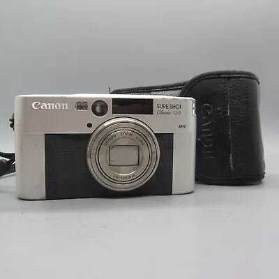 Canon Sure Shot Classic 120 35mm Film Point And Shoot Camera Silver Tested *Read • £89.99
