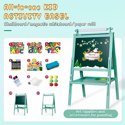 Kids Drawing Board/ Chalk Board/ Magnets Learn To Write Count / Children Art Toy • £41.99