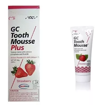 GC Tooth Mousse Plus ( Strawberry Flavor ) (40 Gm) LONG EXPIRY • $39.52