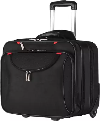 AirTraveler Rolling Briefcase Rolling Laptop Bag Computer Case With Wheels Carry • $103.01