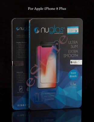 $10 • Buy 2 X IPhone 8+ Front+Back Tempered Glass Screen Protector By Nuglas(BNS)