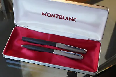 RARE 1970's MONTBLANC 225 + 285 Set (FP + BP)    EF  14K NIB  - NEW Boxed • $429