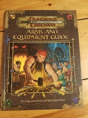 Arms And Equipment Guide Dungeons  And Dragons Wizards 2003 HC M • $35