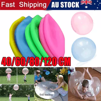 40-120cm Super Wubble Bubble Ball Firm Water Balloons Inflatable Refillable StTL • $10.52