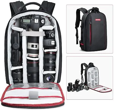 Beschoi Camera Backpack Bag Waterproof Large Capacity For Nikon Canon DSLR SLR • $89.99