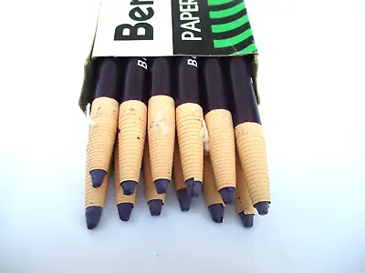 Vintage BEROL BLAISDELL Paper Wrapped China Markers / Grease Pencils Purple 172T • $8.50