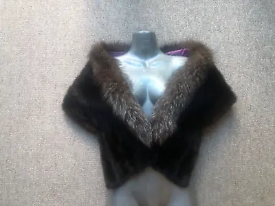 £59 • Buy New Design 100% Top Quality Real  Silver Fox  Mink Fur Stole Wrap