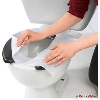 £2.98 • Buy DISPOSABLE TOILET SEAT COVERS Loo Paper Sanitary Hygienic Camping Travels Flush