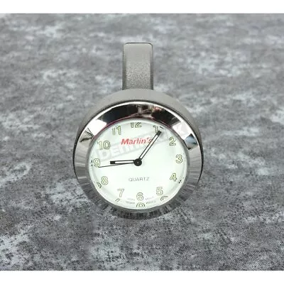 Marlin's Genuine Accessories White HBC Clock For 1 1/2  Handlebars - 155101 • $101.66