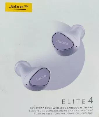 Jabra Elite 4 Lilac-Colour Charge Case NEWHeadphones Ear Stereo 707055 FREEPOST  • $1129.99