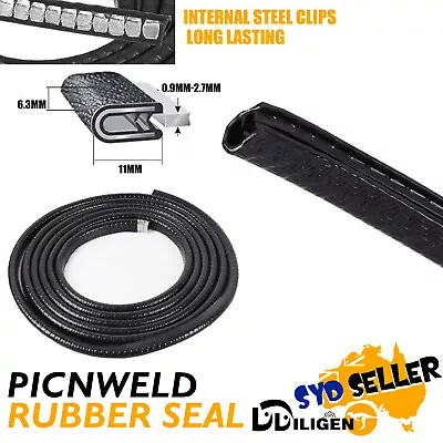 Steel Carrier Rubber Seal Automotive Door Hood Edge Trim U Channel Weather Strip • $12.98