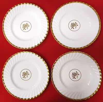 Minton Dinner Plates Gold Rose 10 5/8  Made In England Set Of 4 • $49.95