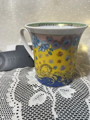 Versace Rosenthal Primavera Floral Art Elegant Tea Coffee Mug Cup COA Desk Decor • $98