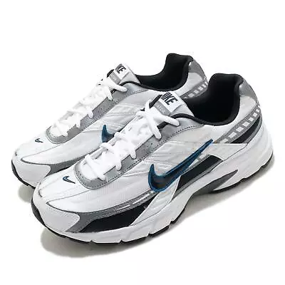 Nike Initiator White Obsidian Blue Grey Silver Men Vintage Running 394055-101 • $79.99