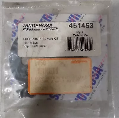 Winderosa Snowmobile Gaskets Mikuni Dual Outlet Fuel Pump Repair Kit 451453 • $9.95