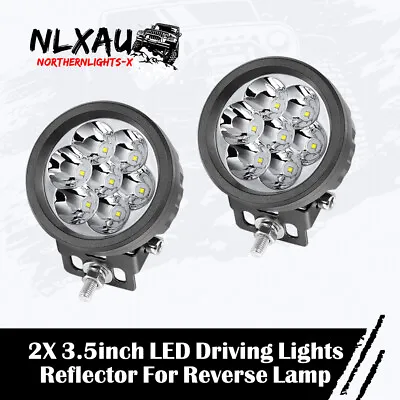 $43.89 • Buy Pair 3.5  INCH Round LED Driving Fog Work Lights Spot Reverse Driving Off Road