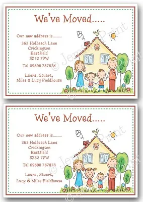 Personalised Change Of Address Cards Moving House New Home X10 We’ve Moved Z5 • £3.85