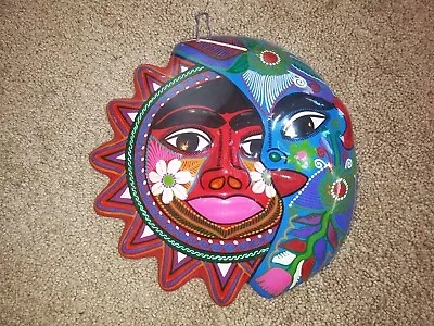 Sun & Moon Mexican Terracotta Wall Art #2 • $24.99