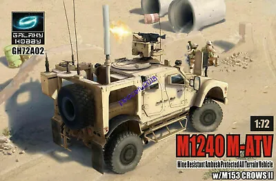 T-Model  GH72A02 1/72 M1240 M-ATV MRAP W/M153 Crows II • $30.30
