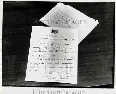 1979 Press Photo A Letter To A Spartanburg S.C. Resident From Margaret Thatcher • $15.88