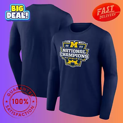 Michigan Big Ten Championship 2023 Football Shirt NATIONAL CHAMPIONS LONGSLEEVE • $22.45