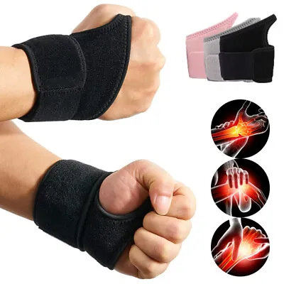Wrist Brace Support For Carpal Tunnel Pain Relief Arthritis Tendonitis Men Women • $4.99