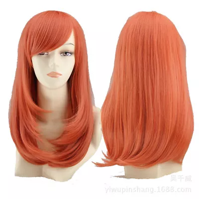 Fashion Medium-length Full Wavy Wig Cosplay Halloween Costume Anime Party Hair • $13.99