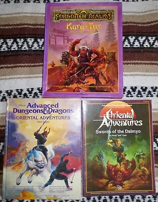 AD&D 1st Ed Kara-Tur Boxed Set Oriental Adventures Hardcover And Module OA1 • $189