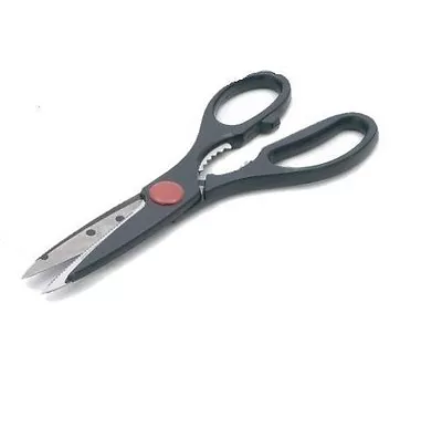 1 X HEAVY DUTY KITCHEN GARDEN SCISSORS STEEL BLADES STRONG DURABLE MEAT FISH • £2.95