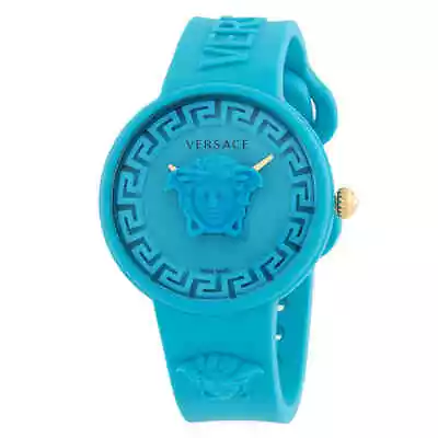 Versace Medusa Pop Quartz Turquoise Dial Ladies Watch VE6G00423 • $247.50