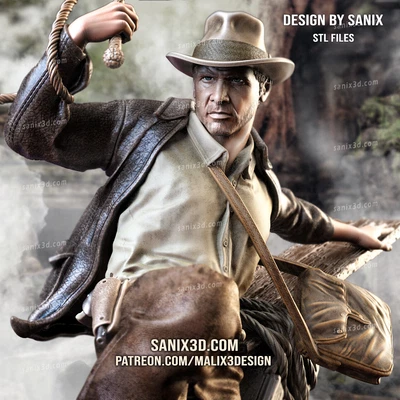 £11.99 • Buy Indiana Jones Statue Miniature Action Figure Model 8K 3D Resin Print